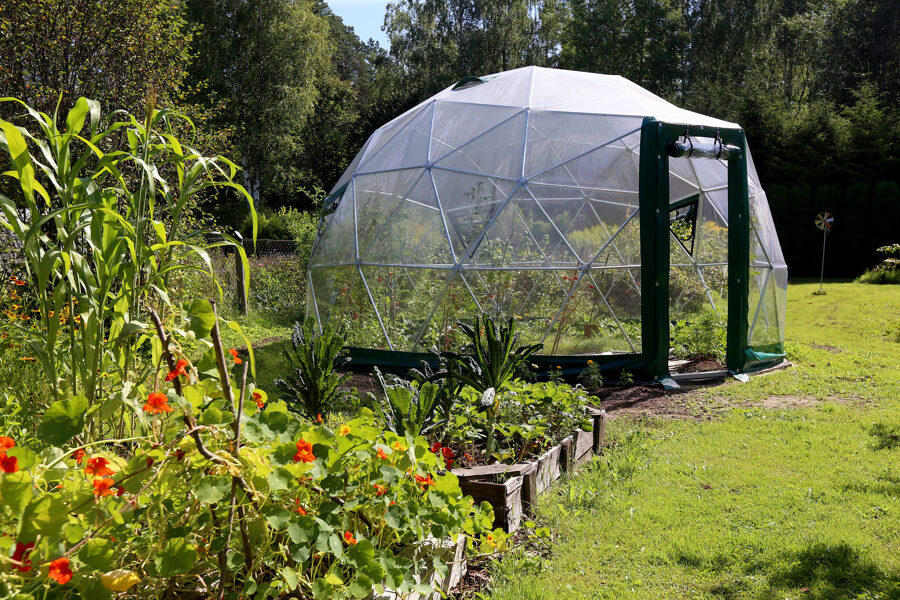 Garants kupola üvegház 10–27 m²